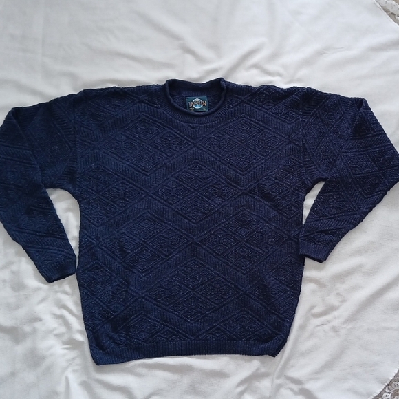 Vintage Other - Navy Blue Men's Sweater XL (Jantzen)